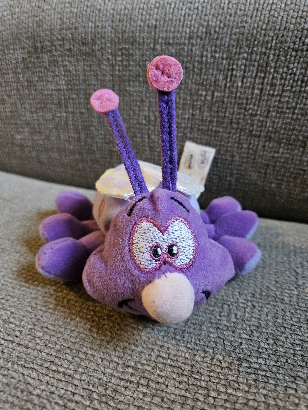 Silly Slammers #63 Swat Purple Insect Bug Plush Stuffed Animal. Works!